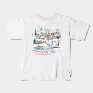 Christmas time - It's the most wonderful time Kids T-Shirt